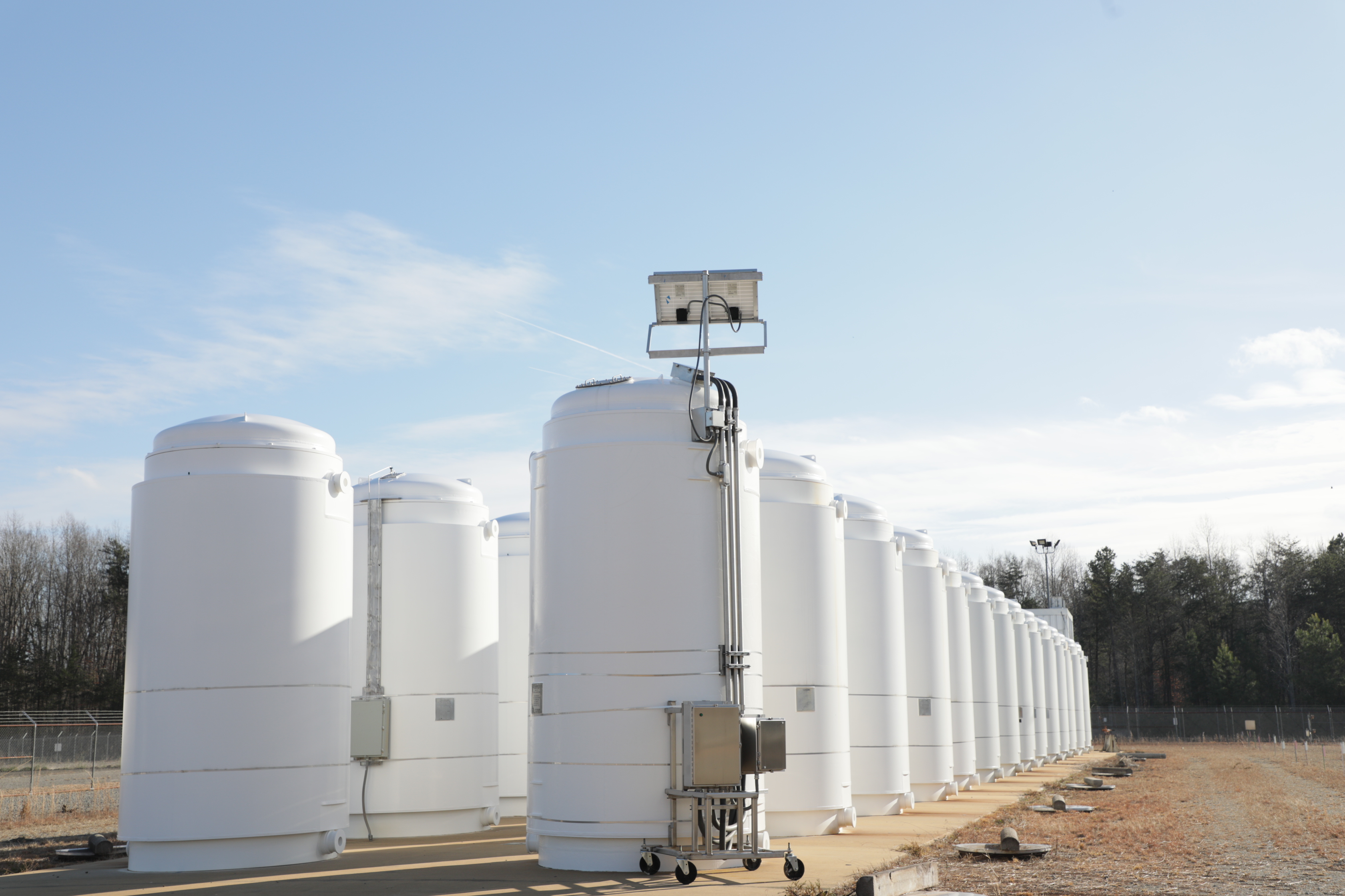 The high burnup research cask at the North Anna Power Station in Mineral, Virginia.