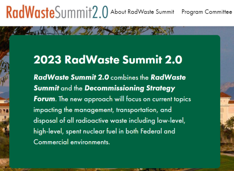 2023 RadWaste Summit 2.0