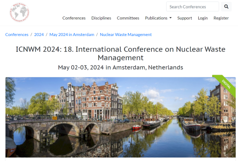 ICNWM 2024: 18. International Conference on Nuclear Waste Management