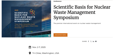 Scientific Basis for Nuclear Waste Management Symposium 2025