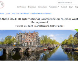 ICNWM 2024: 18. International Conference on Nuclear Waste Management