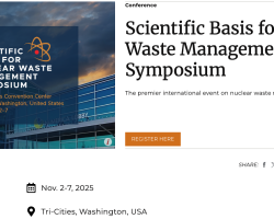 Scientific Basis for Nuclear Waste Management Symposium 2025