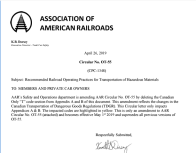 Screenshot of PDF from Association of American Railroads